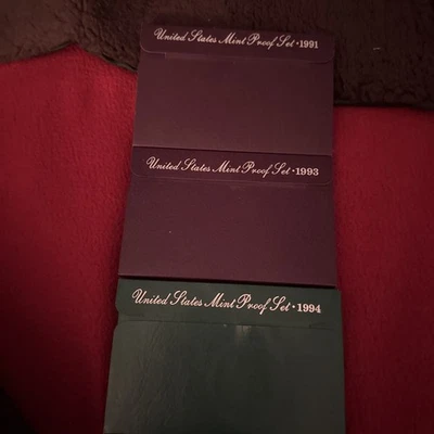 United States Mint Proof Sets 1991, 1993 And 1994 - Image 1 of 4
