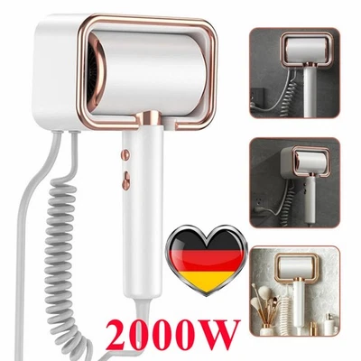 MARKENLOS Ionen Föhn Haartrockner mit Wandhalterung Haarfön Profi Fön Ionen Hair Dryer DHL