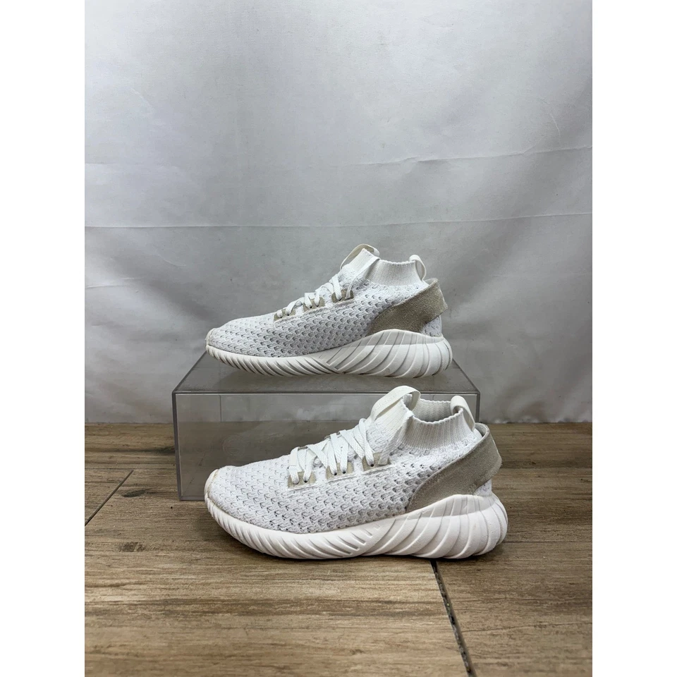 Adidas Tubular Doom Calcetín Primeknit Blanco Tenis Zapatos Atléticos Talla 6 Foto 1 de 4
