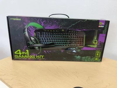 HyperGear 4-in-1 Gaming Kit Keyboard, Mouse, Headphones, Mouse Pad - Image 1 of 2