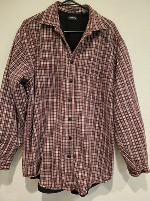 Chaqueta Camisa de Franela Forrada de Vellón Grande Alta Arrow LT para Hombre. Cuadros rojo negro. Foto 1 de 4