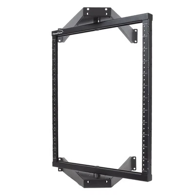 12U Wall Mount Flat Pack Pivoting Open Frame Network Server Rack Low Profile - Image 1 of 4