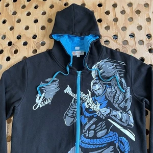 Sudadera con Capucha Yasuo League of Legends Championship Hombres Chaqueta Mediana Cremallera Completa Juegos de Disturbios - Imagen 1 de 16