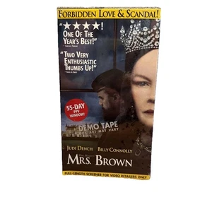 Mrs Brown VHS Demo Promo Screener Sealed Judi Dench 1997 Miramax Queen Victoria - Picture 1 of 15