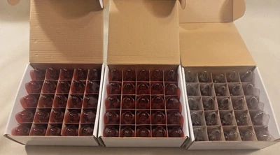 NOVELTY LIGHTS 75 PCS C9 7 WATT LONG LIFE BULBS - 50 Orange 25 Clear SEE PICS - Image 1 of 4