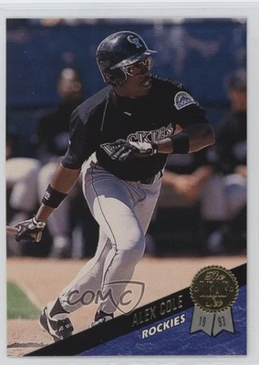 1993 Leaf Alex Cole #312 - Image 1 of 2