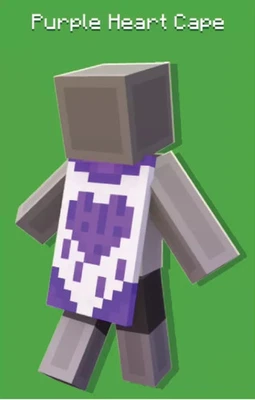 Minecraft Purple Heart Cape Code, Any  Region, Fast Delivery. - Image 1 of 2