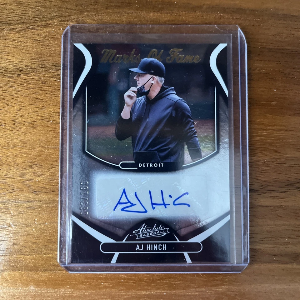 2022 Panini Absolute Baseball AJ Hinch Marks Of Fame Auto /189 #MOF-AJ - Image 1 of 1