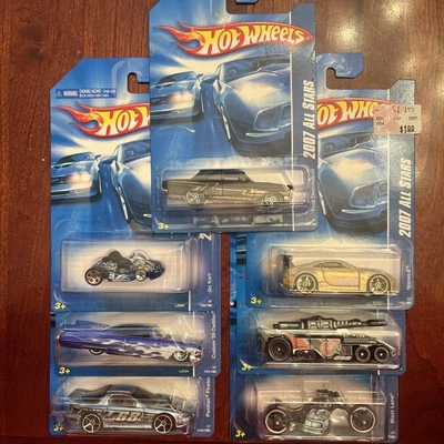 2007 HOT WHEELS ALL STARS SERIES LOT OF 7 VARIOUS VEHICLES NIP FREE SHIPPING - Image 1 of 4