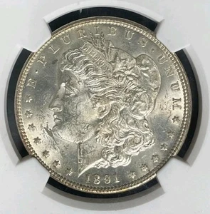 Dólar de plata Morgan 1891-CC ~ NGC MS 62 ~HERMOSA MONEDA~ REF#00-007 - Imagen 1 de 4