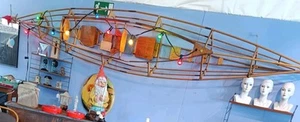 Wanddeko Kajak Kanu Vintage XXL verrückt Deko Lichterketten Bunte Lampen  - Imagen 1 de 15