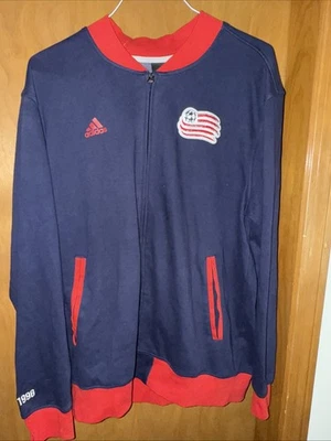 Adidas Full ZIP New England Revolution MLS Soccer Track XL Jacket(B73) - Image 1 of 4