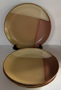 Sango Gold Dust Sienna 8” Salad Lunch Plates - Set of 4 Earthtones Stoneware - Picture 1 of 5