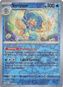 Simipour- Reverse Holo- SV04: Paradox Rift 042/182- NM - Picture 1 of 2