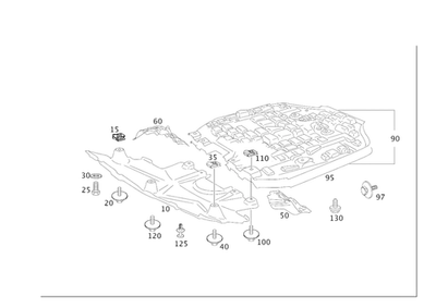 Genuine Mercedes-Benz Screw 007-990-42-01 - Image 1 of 2