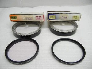Hoya 55mm Star Light Filter and Skylight 1B (Lot of 2 Filters) - Picture 1 of 4
