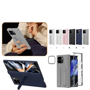 For Pixel 9 Pro Fold PC+TPU Matte Case Hinge Screen Protection Foldable Stand - Picture 1 of 14