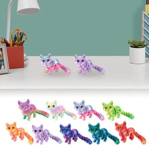 3D Printed Cat,Articulated Cat Figure Toys for Adult,Animals Fidget Toys Gift BL - Picture 1 of 21