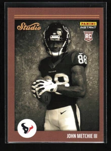 John Metchie III 2022 NFL Panini Instant Studio RC #S16 /911 - Picture 1 of 2