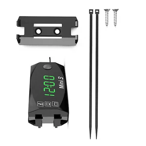 3 in 1 LED Display Digital Time Clock Thermometer Motorcycle Voltage Voltmeter - Picture 1 of 8
