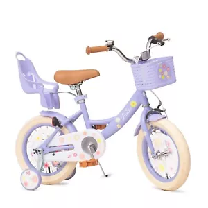 Girls Bike with Basket for Toddlers and Kids Aged 3-14 Years Old, 14 16 18 In... - Picture 1 of 5
