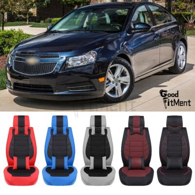 Protector universal cojín delantero trasero PU fundas de 5 asientos coche Chevrolet Cruze Foto 1 de 4