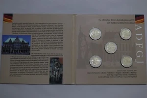ðŸ§ðŸ‡©ðŸ‡ª GERMANY 5x 2 EURO 2010 BREMEN IN FOLDER B79 #247 - Picture 1 of 5