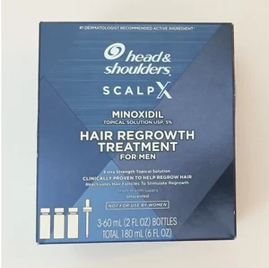 Head & Shoulders Scalp X 5% Minoxidil Hair Regrowth Treatment For Men EXP 3.26 - Picture 1 of 4