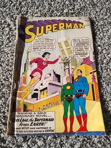 SUPERMAN #159 FEBRUAR 63 ~ EIN IMAGINÄRER ROMAN: LOIS LANE, DIE SUPERJUNGFER VON DER ERDE" SEHR GUTER ZUSTAND - Bild 1 von 8