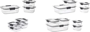 Rubbermaid Brilliance Leak-Proof Stackable Food Storage Container Sets - Picture 1 of 31