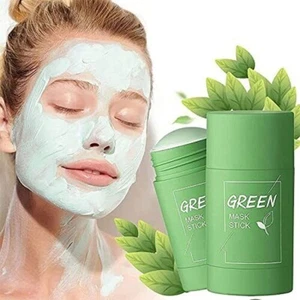 Green Tea Clay Cleansing Mask Stick, Purifying Blackhead Acne Remover 2pack - Picture 1 of 6