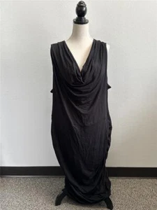 *^ Ava & Viv Black Bodycon Dress w/ Cowl Neckline- Size 3X - Picture 1 of 5
