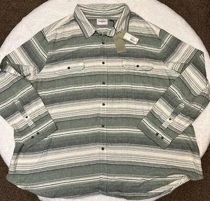 Goodfellow & Co Para hombres 5XL Franela Verde Solapa Bolsillo Camisa Clásica Exterior Informal - Imagen 1 de 16