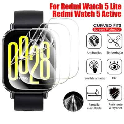 For Xiaomi Redmi Watch 5 Active / 5 Lite Hydrogel Screen Protector Cover - Image 1 of 4