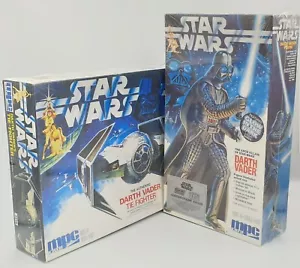 STAR WARS : DARTH VADER & DARTH VADER TIME FIGHTER MODEL KITS BY MPC / ERTL - Picture 1 of 9