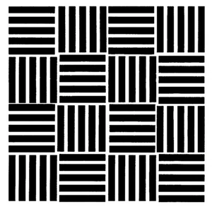 Really Great Stencils, Lined Boxes Stencil, 5x5", Background, Squares, Cube, Row - Picture 1 of 1