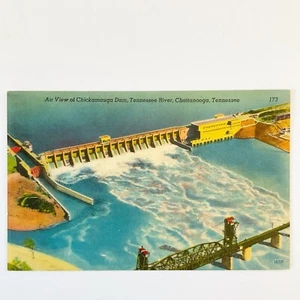 Postal Chattanooga Tennessee Air View Chickamauga Dam River TN sin publicar - Imagen 1 de 7