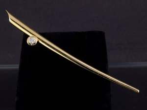 Hermoso broche brillante 0,21ct (grabado) 7,2g 750/- oro amarillo - Imagen 1 de 8