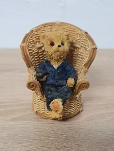 Sammelfigur Taddy Bär Gilde Deko Sessel Vintage - Bild 1 von 8