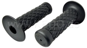 Handlebar Grips Biltwell 'Thruster', Black, (Pair) SR250, SR400, SR500 - Picture 1 of 2