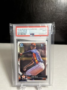 2018 Bowman Chrome Jairo Solis Rc #BCP232 PSA 9 A1380 Astros