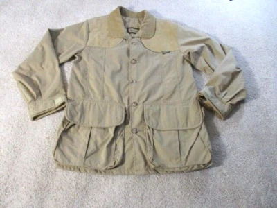 Chaqueta de tiro vintage Remington hecha en EE. UU. para hombre pequeña beige caqui abotonada Foto 1 de 4