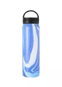 Water Bottle 22oz. Brand new. screw on top - blue and white - Picture 1 of 3