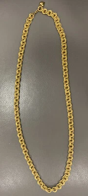 Collar Vintage CAROLEE Corazón Colgante Tono Dorado Cadena 36 pulgadas 7.5 OZ Foto 1 de 4