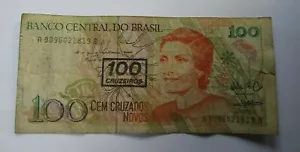 BILLETE DE 100 CRUZEIROS DE BRASIL - Imagen 1 de 2
