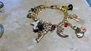 Kirks Folly It's Witchcraft Charm Bracelet (Antique goldtone ) free ship - Picture 1 of 9