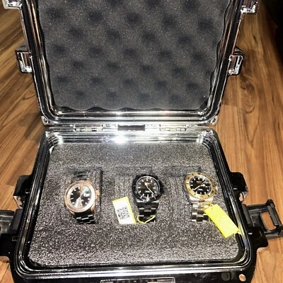 Invicta Watch Limited Collector Edition Chrome 3 Slot Case  23401 -23402 -23403 - Image 1 of 4