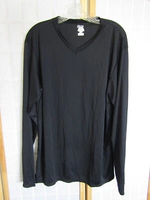 NIB Soffe Baselayer 100% Polyester Black Long Sleeve Unisex Adult Shirt Size XL - Image 1 of 4