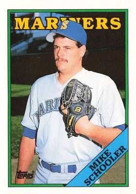 Mike Schooler #105T 1988 Topps Traded Seattle Mariners - Image 1 of 2
