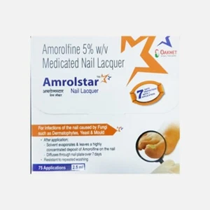 AMROLSTAR Nail Lacquer, 2.5ml , Lacquer Nail Anti Fungal Nail Treatment - Picture 1 of 3